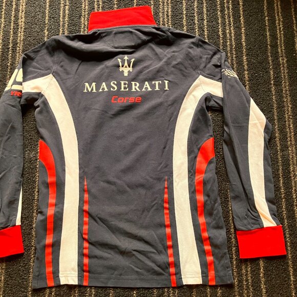 Maserati Corse Large Men's long sleeved Polo - Picture 2 of 5